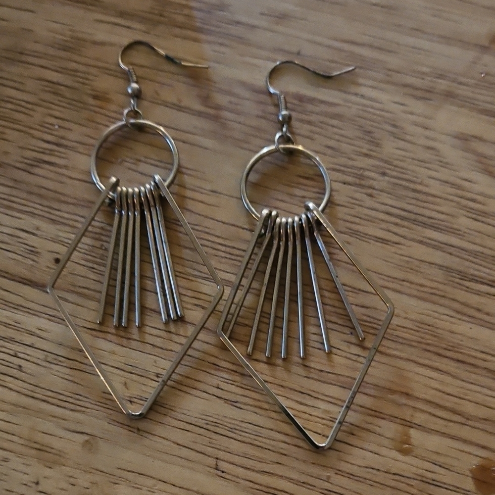 Geometric Gold Earrings